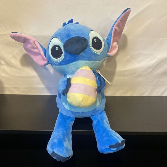 Disney Baby Stitch 13 Inch Plush for Kids Holding Egg - Easter - Picture 8 of 8